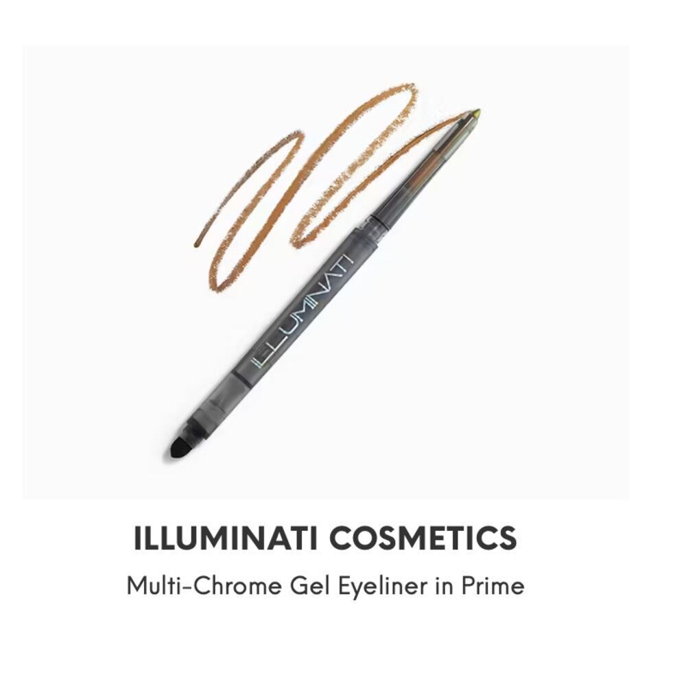 Illuminati Chrome Gel Eyeliner "Prime" (Metallic Dark Gold), Full Size, NWT